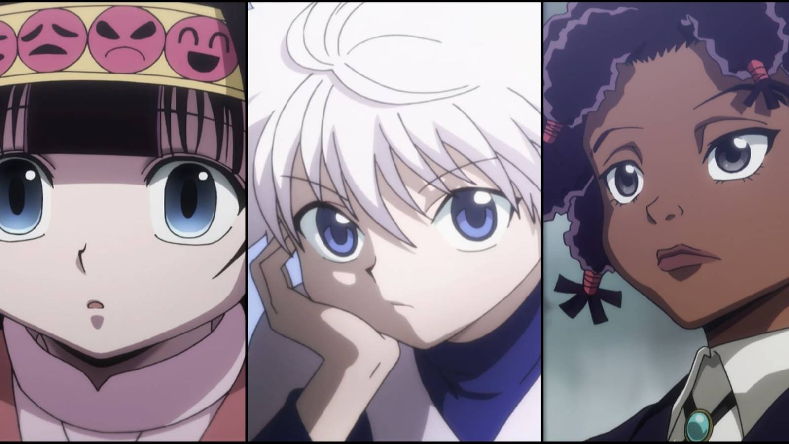 Alluka, Killua, and Canary in Hunter x Hunter