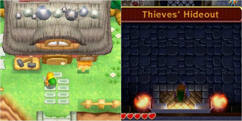 Kakariko Village's blacksmith and Thieves Town's thieves hideout