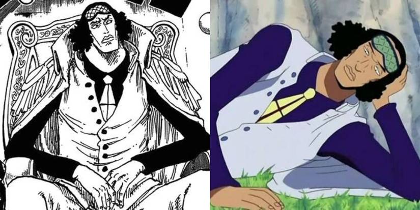 Comparison of Aokiji from One Piece in both the Anime and the Manga