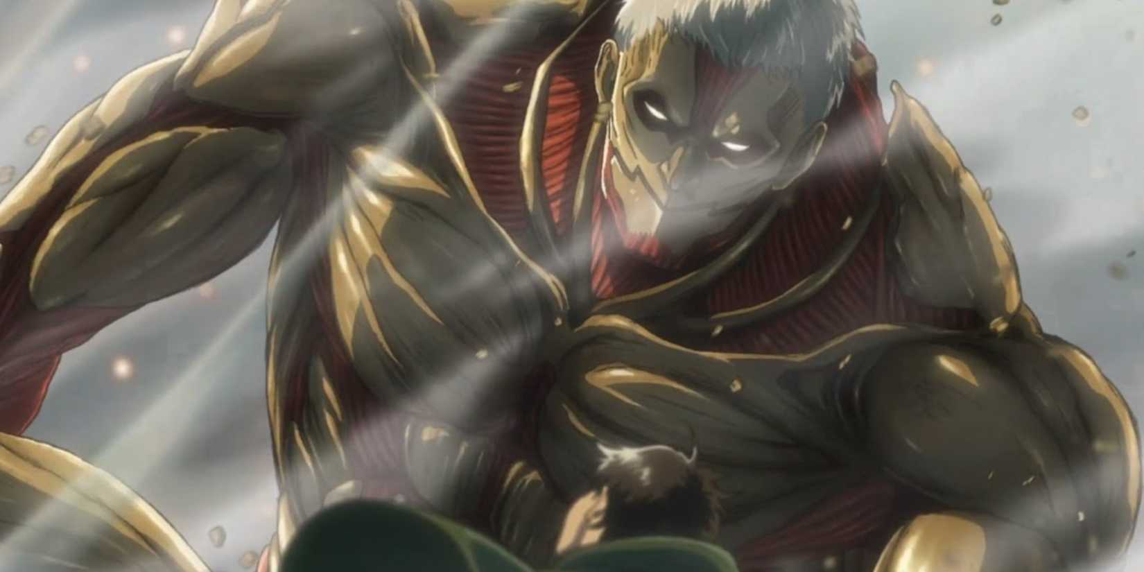 Armored Titan Reiner Grabs Eren Attack On Titan