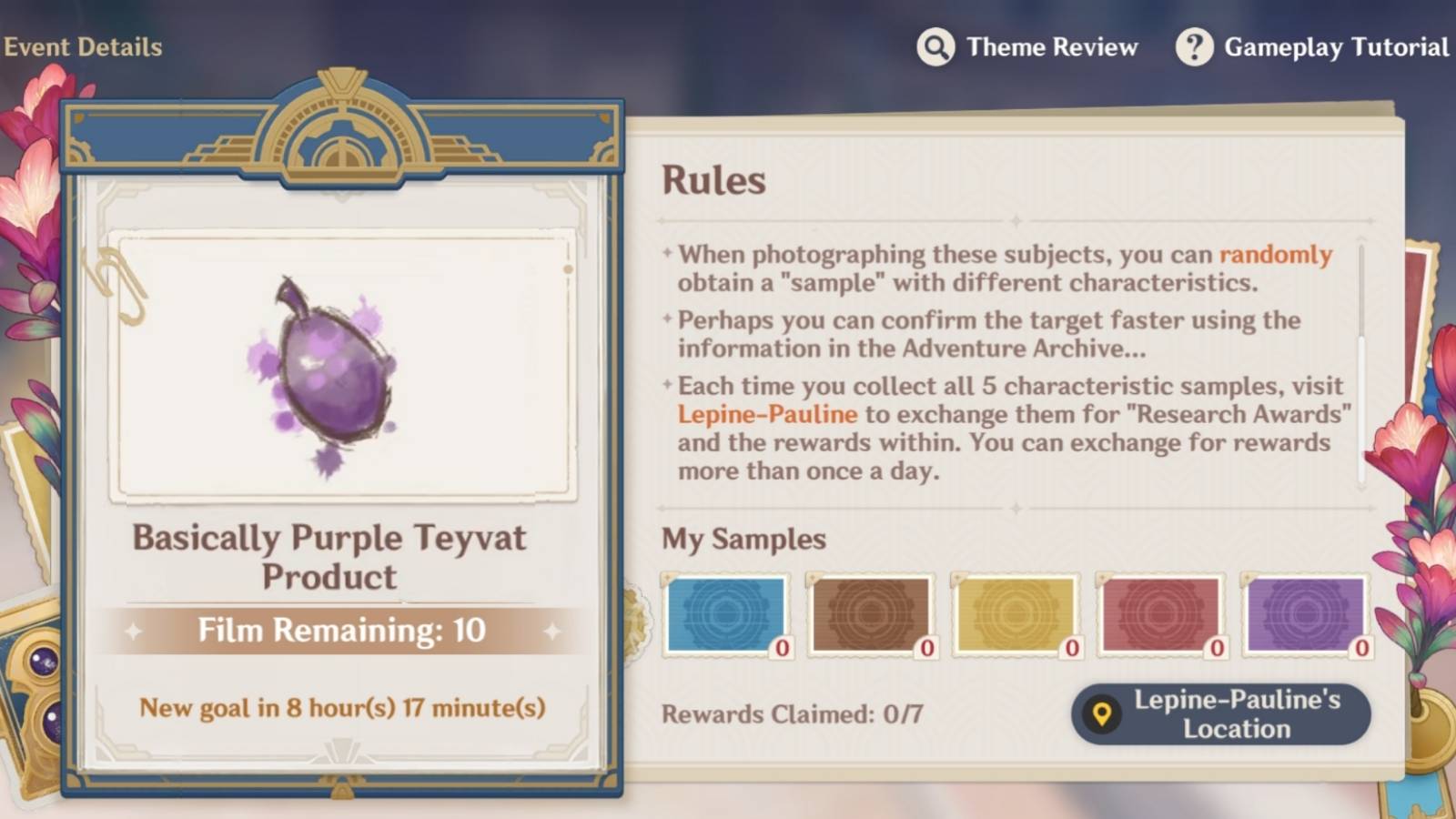 basically purple teyvat product location genshin impact