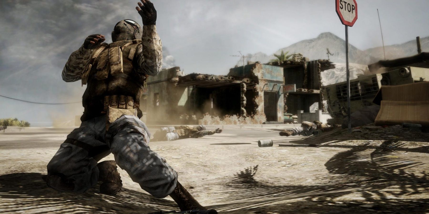 battlefield bad company 2 soldier in pain