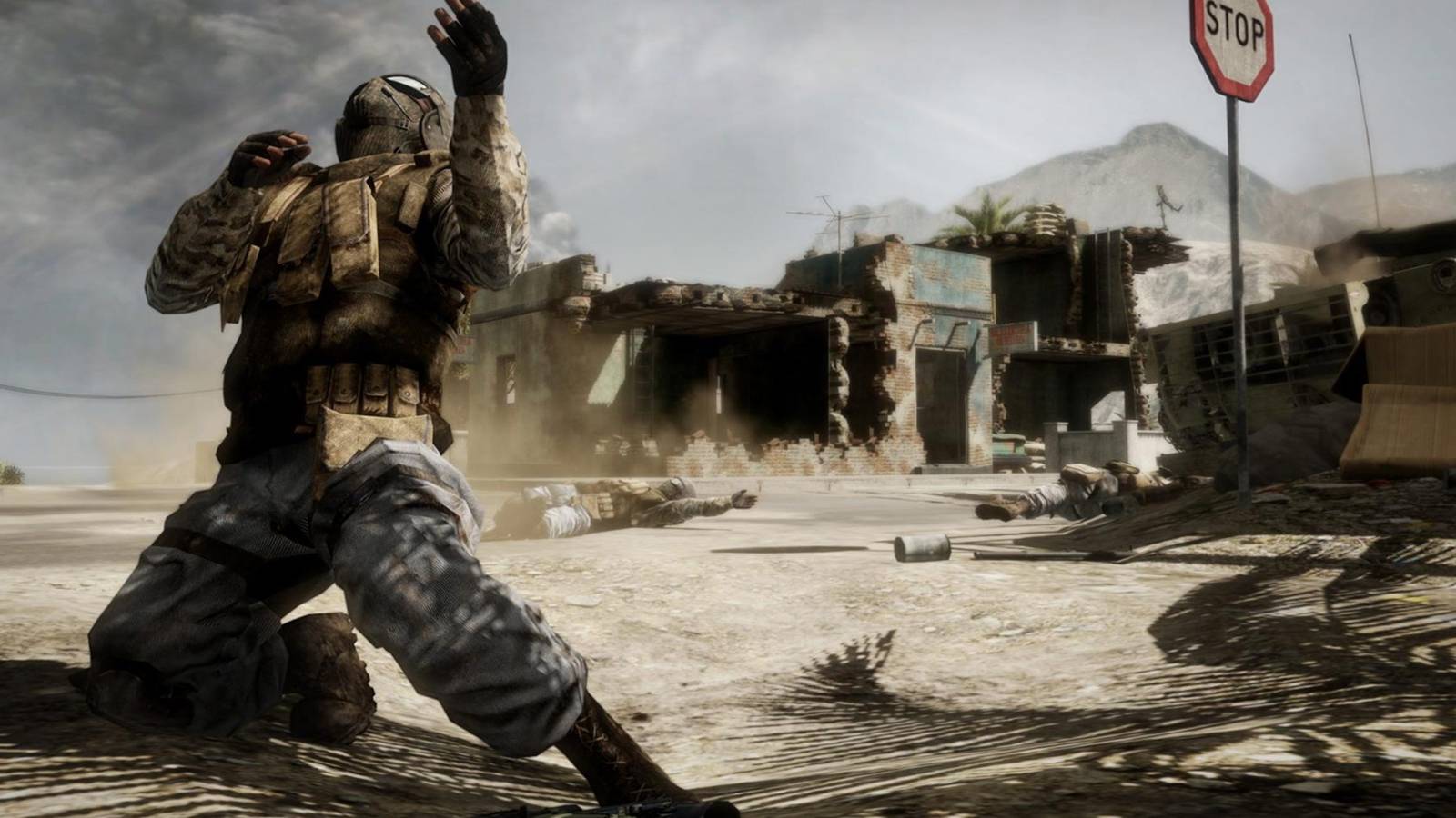battlefield bad company 2 soldier in pain