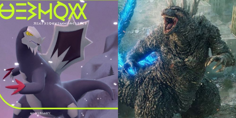 Comparison between the Pokémon Baxcalibur, and the Kaiju Godzilla