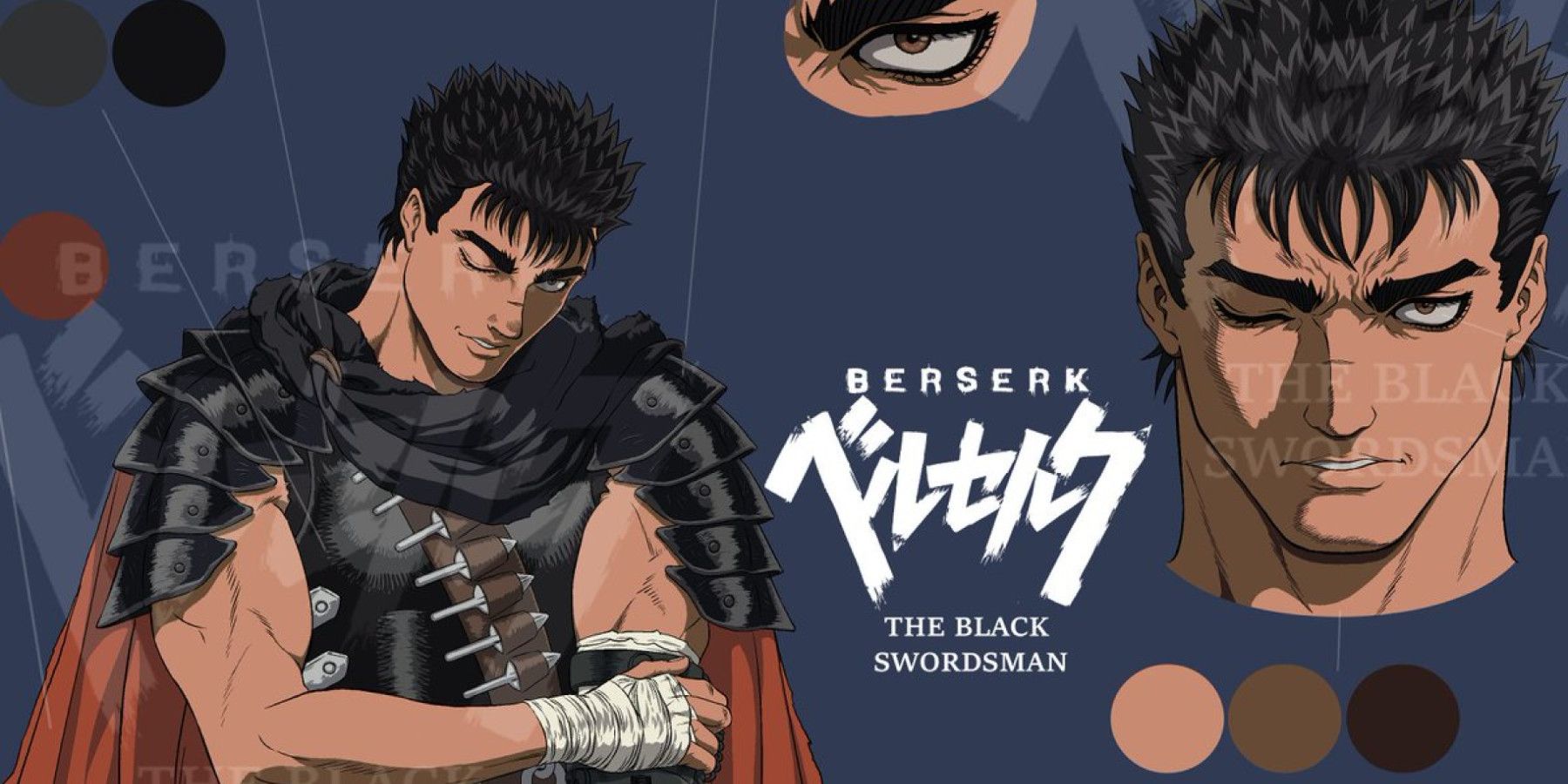 Promotional art for the 1997 anime by Kentaro Miura. #Berserk