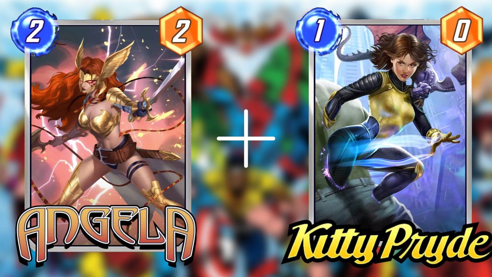 angel kitty pryde combo in marvel snap.