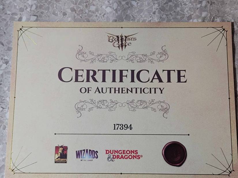 bg3 certificate