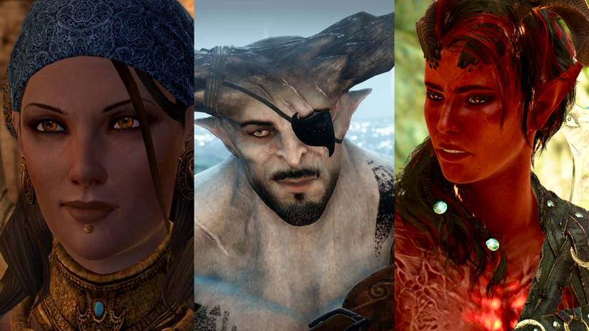 BG3 DA Isabela, Iron Bull, Karlach