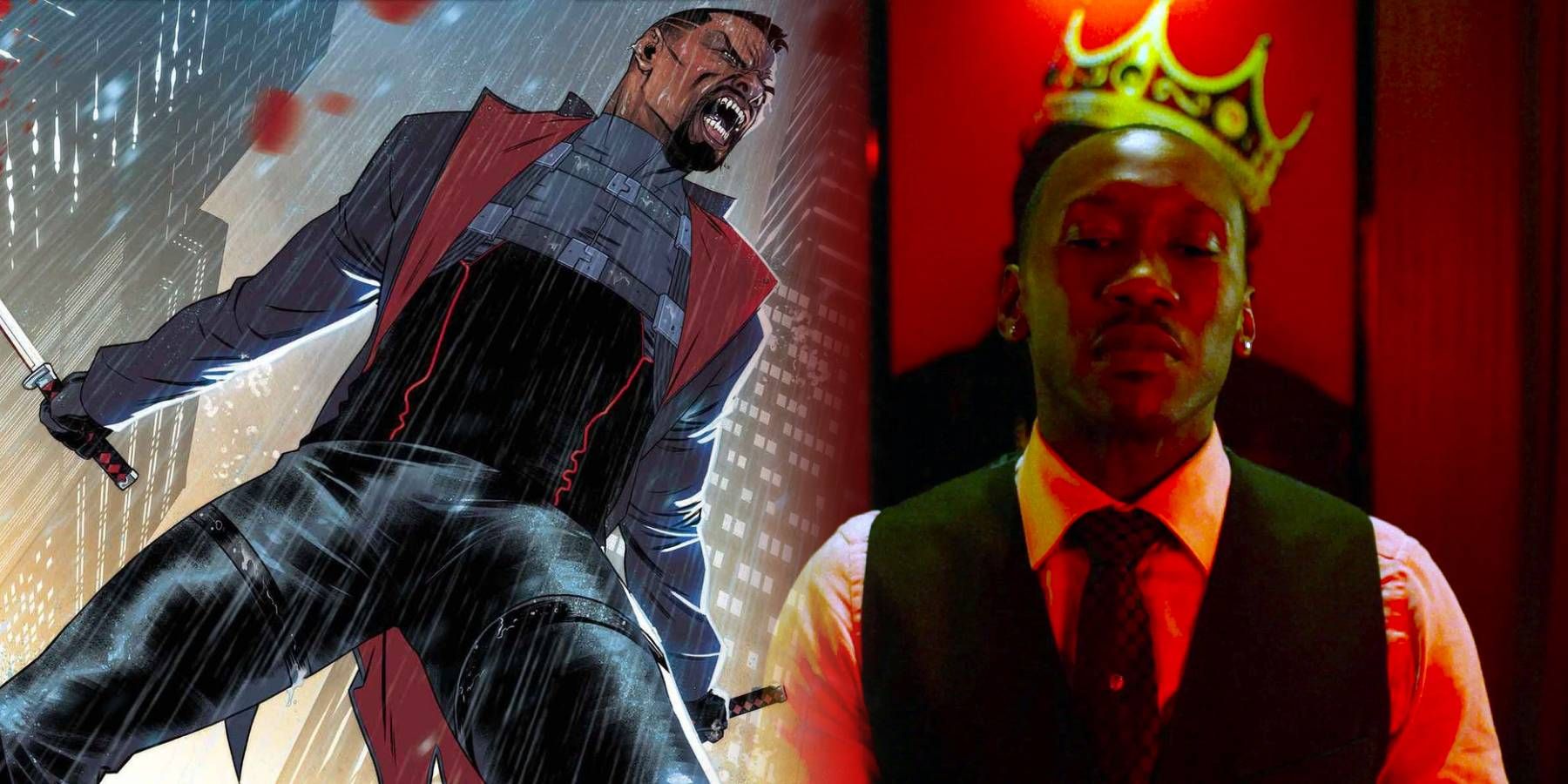Marvel Comics character Blade with actor Mahershala Ali as seen as Cottonmouth on the Marvel series Luke Cage