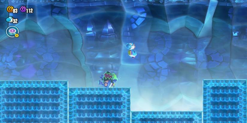 Blue Yoshi fighting Bowser Jr. in Super Mario Bros. Wonder