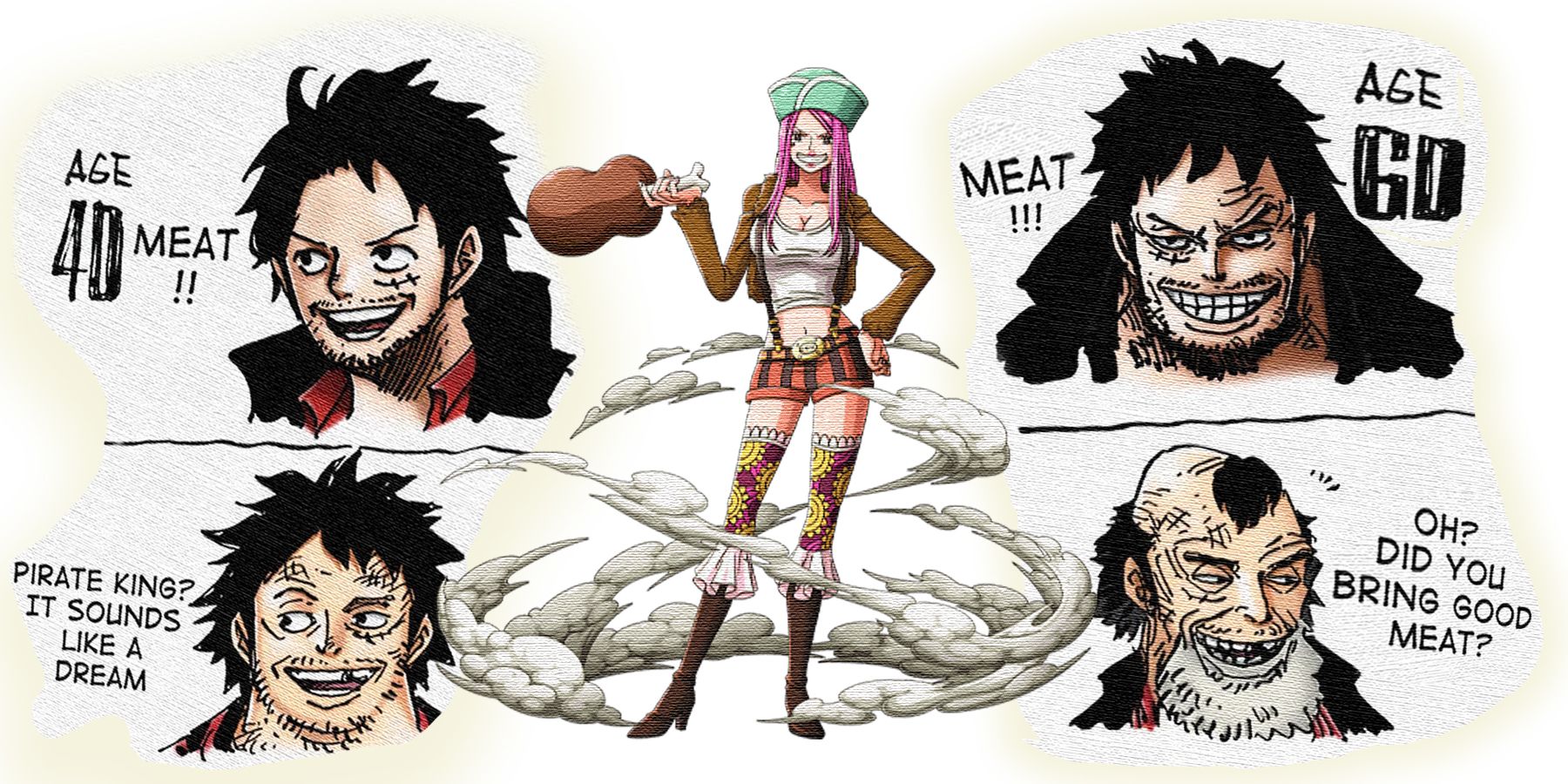 bonney eating neat with good and bad timeline SBS sketches