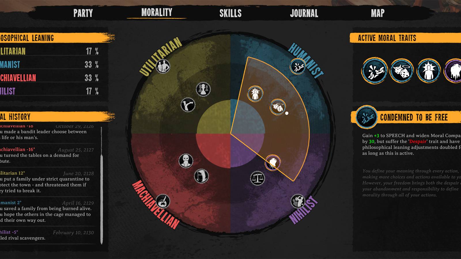 Broken Roads Moral Compass