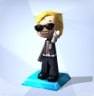 Buddy figurine from the MySims trophy collection in The Sims 4