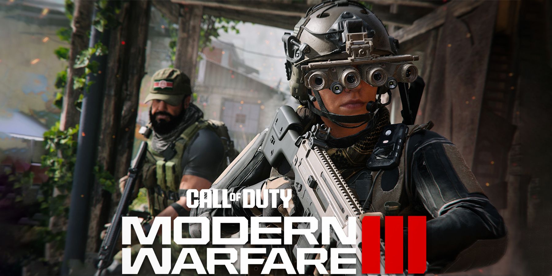 Call of Duty Modern Warfare 3 2023 preseason promo operator screenshot with game logo