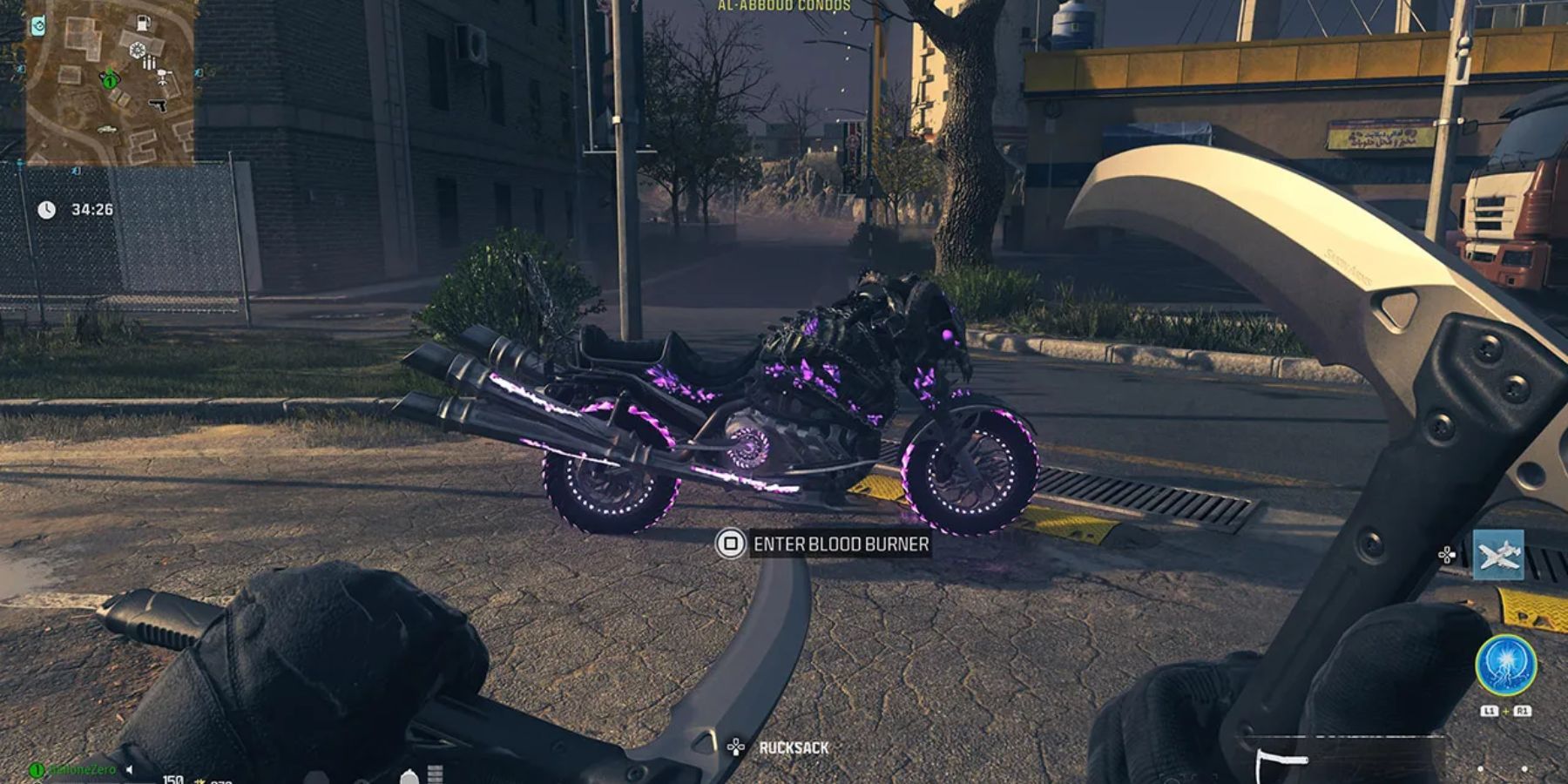 call of duty modern warfare 3 blood burner bike