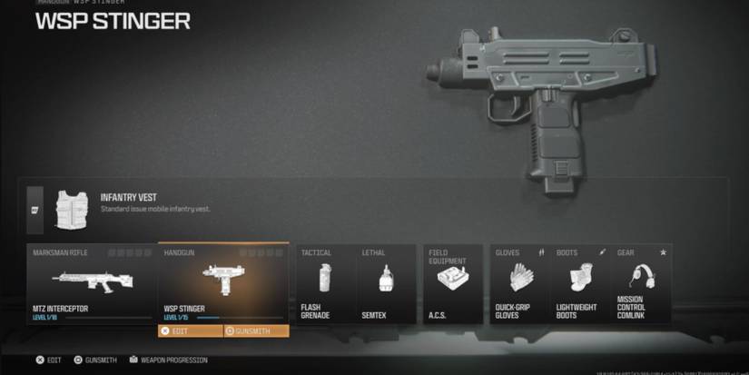 call of duty modern warfare 3 wsp stinger loadout