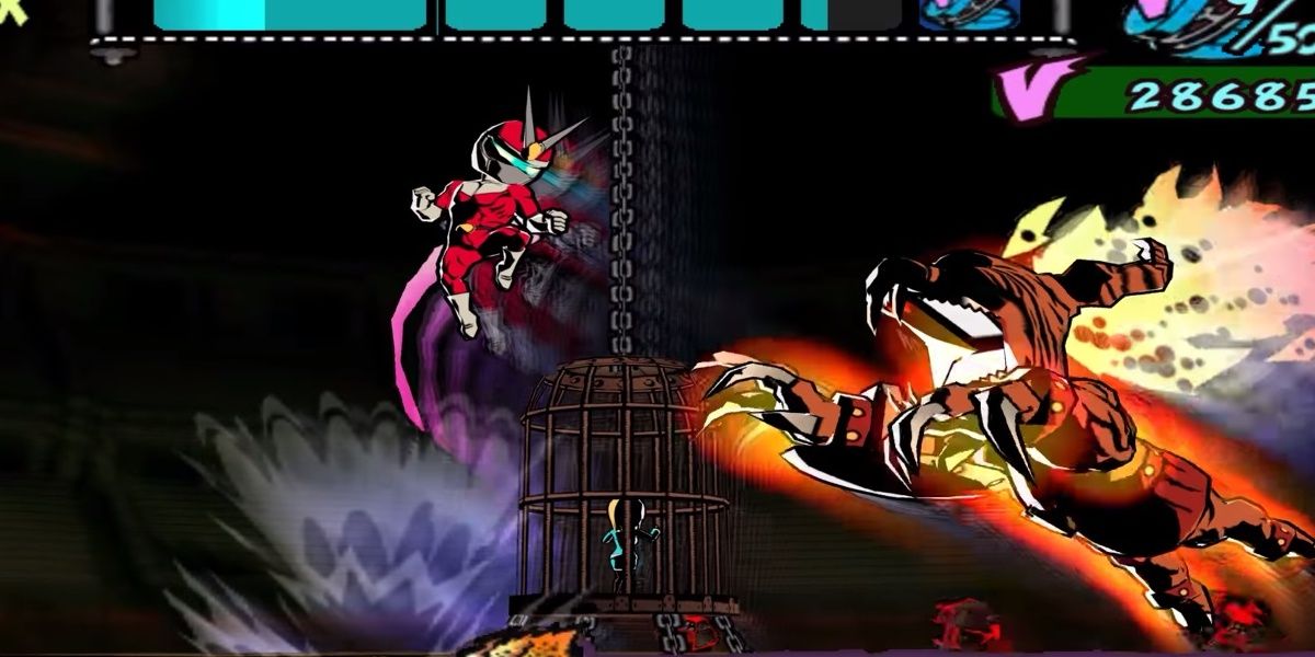 joe fighting fire boss leo in viewtiful joe