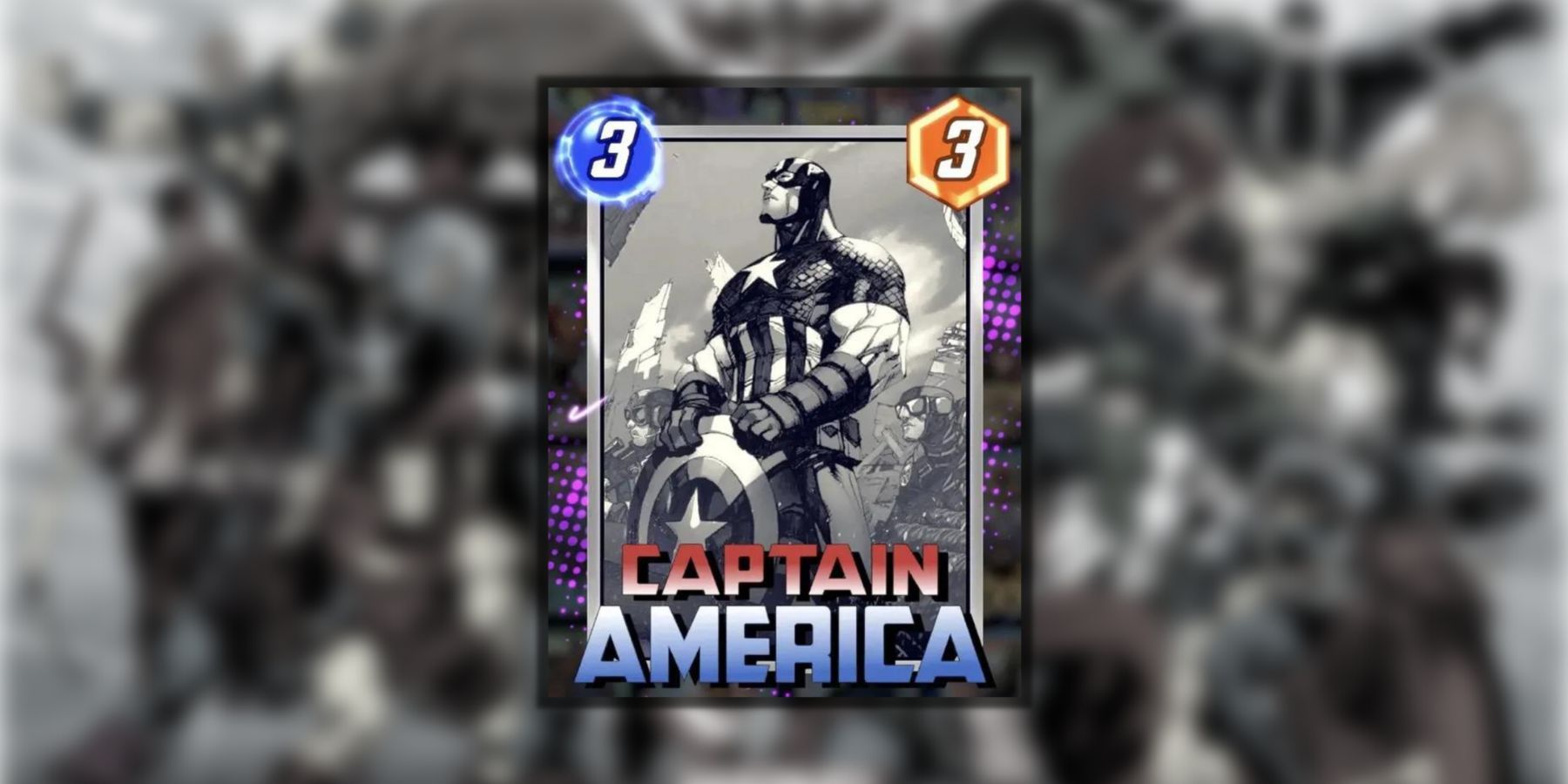 captain america inked card in marvel snap.