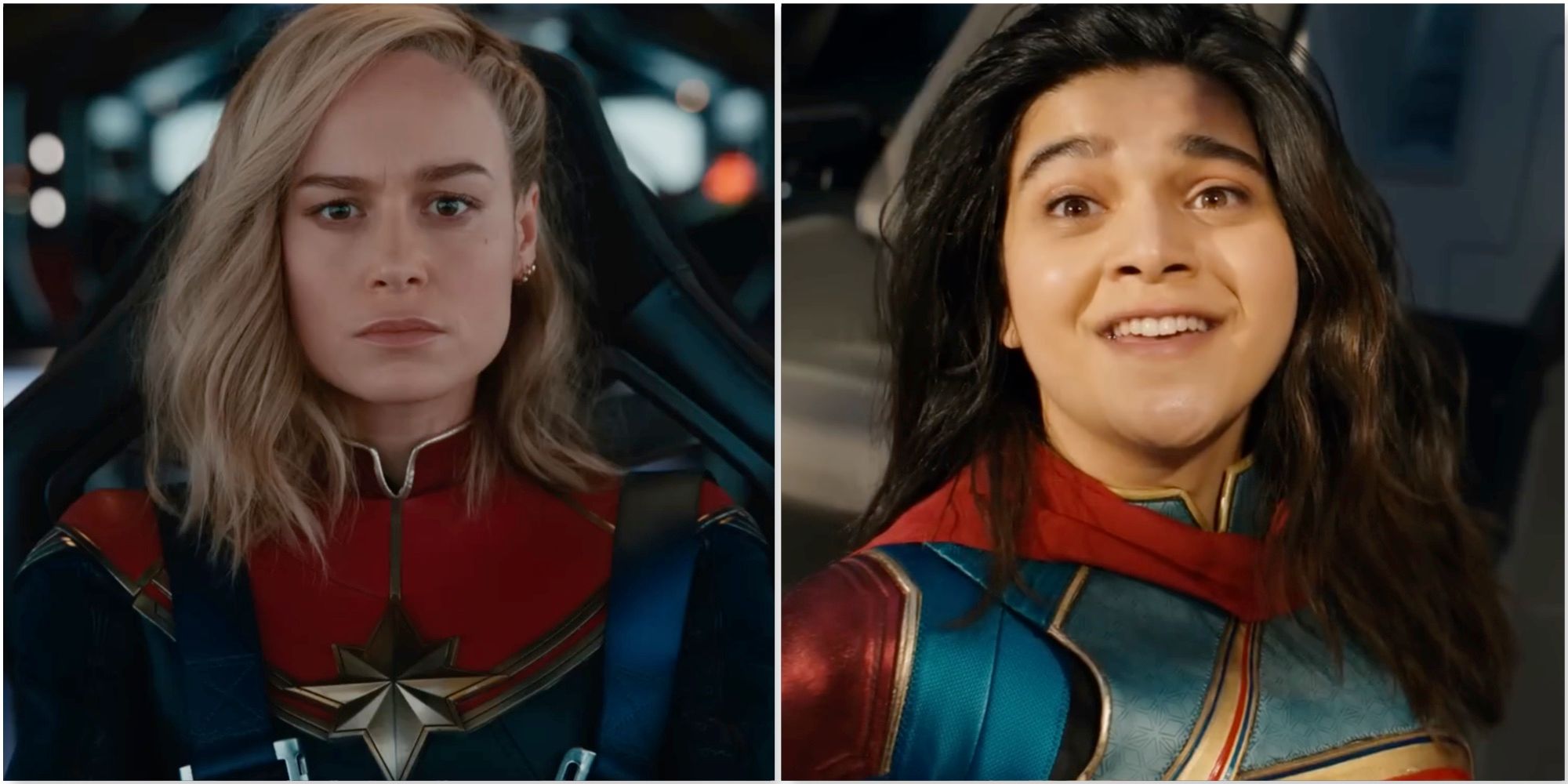 Captain Marvel and MS. Marvel in The Marvels