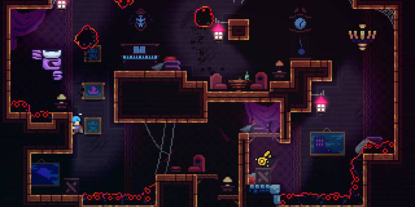 Madeline navigating through a difficult area