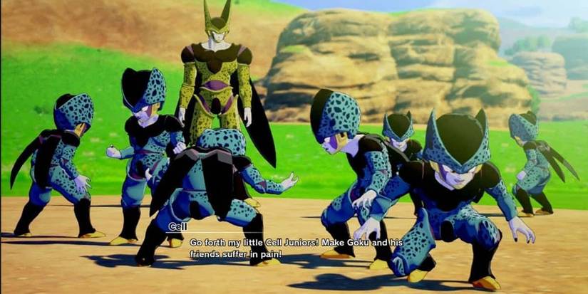 Cell and the Cell, Jr. minions in Dragon Ball Z: Kakarot