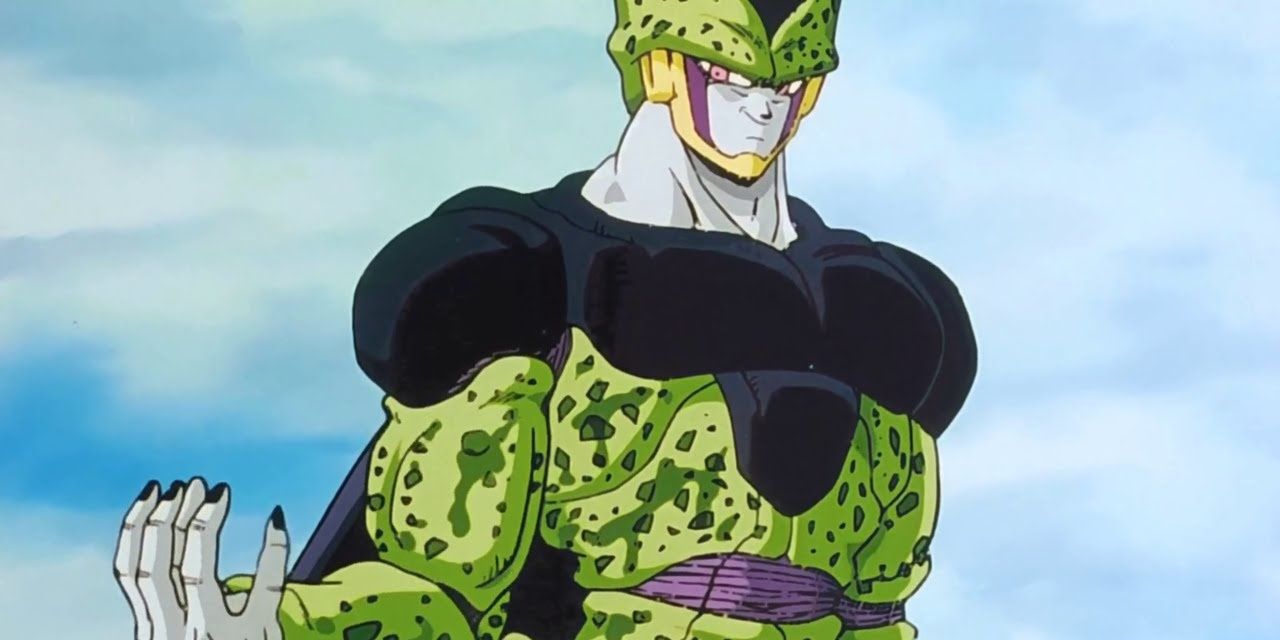 Cell's arm regenerates in Dragon Ball Z
