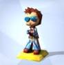 Chaz McFreely figurine from the MySims trophy collection in The Sims 4