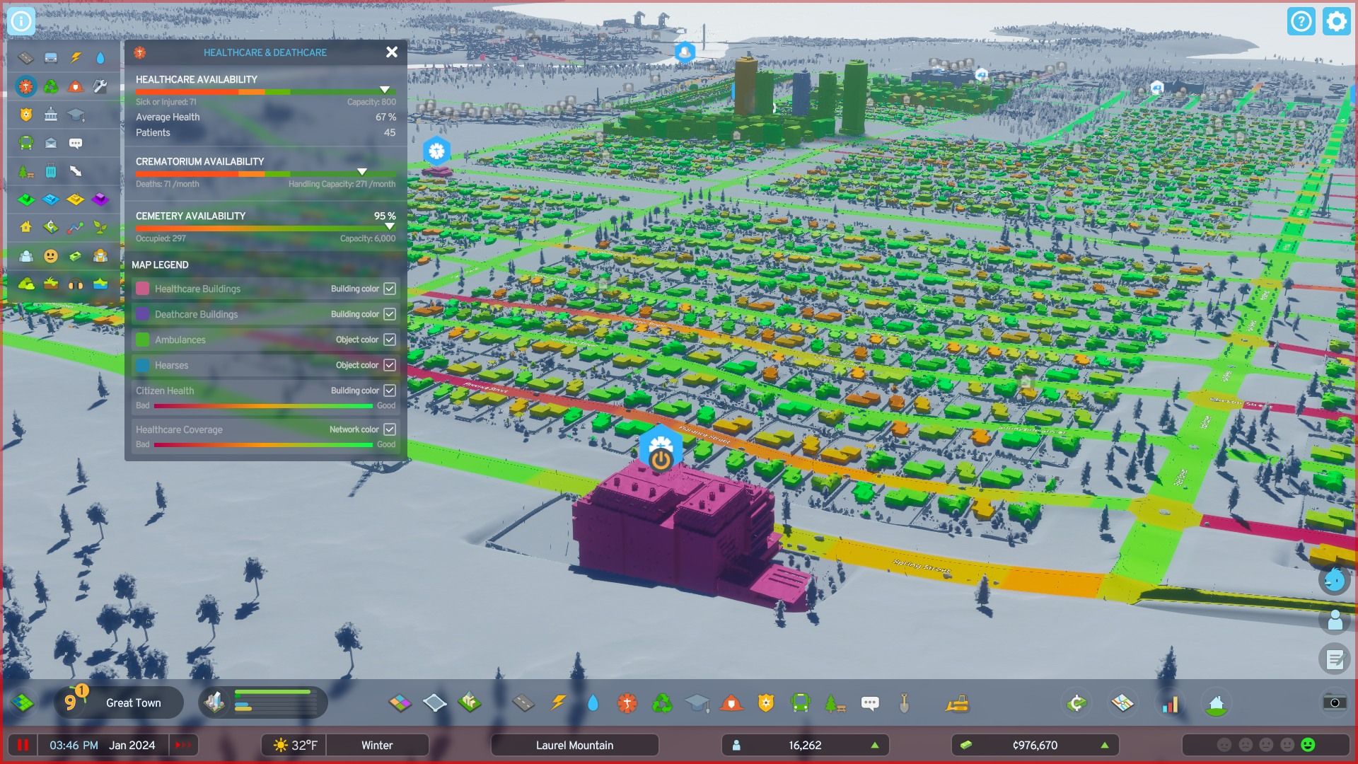 Strategies to Enhance Healthcare in Cities: Skylines 2