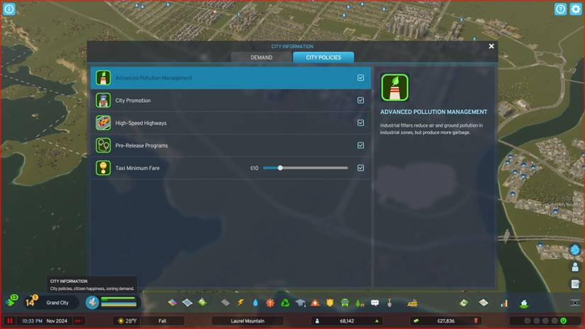 Cities Skylines 2 Policies City