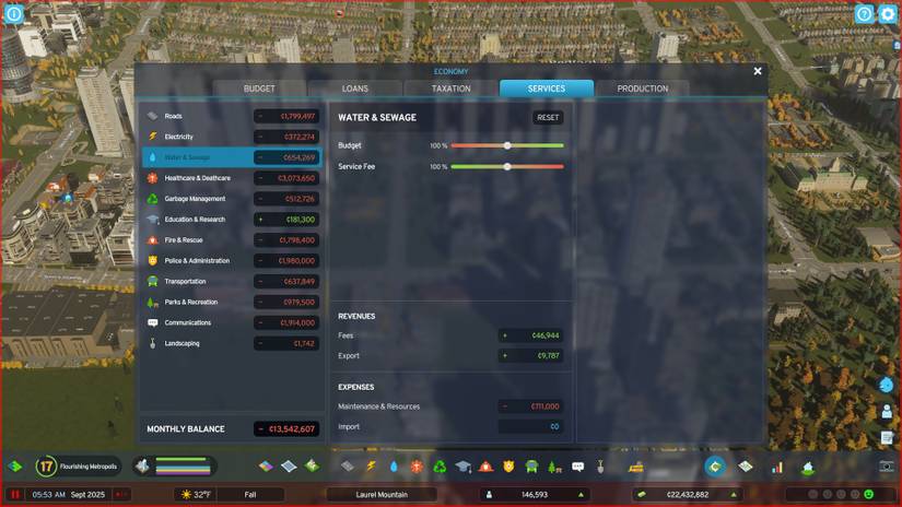 Cities Skylines 2 Services Panel