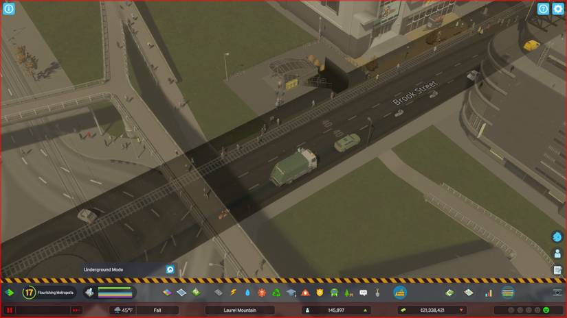 Cities Skylines 2 Underground Mode Active