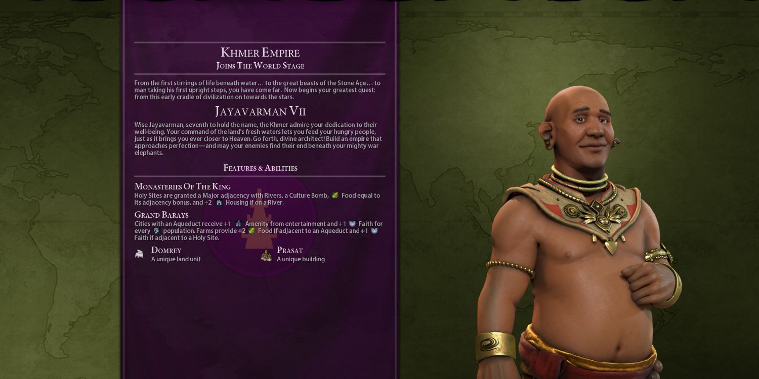 An Image of Civilization 6: Jayavarman VII