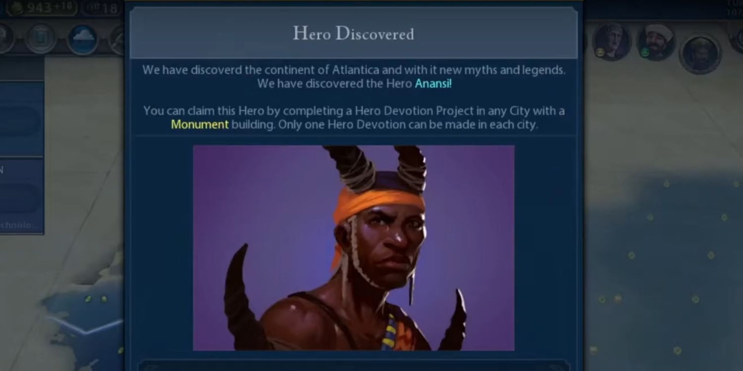 Image of Civilizations 6 hero, Anansi