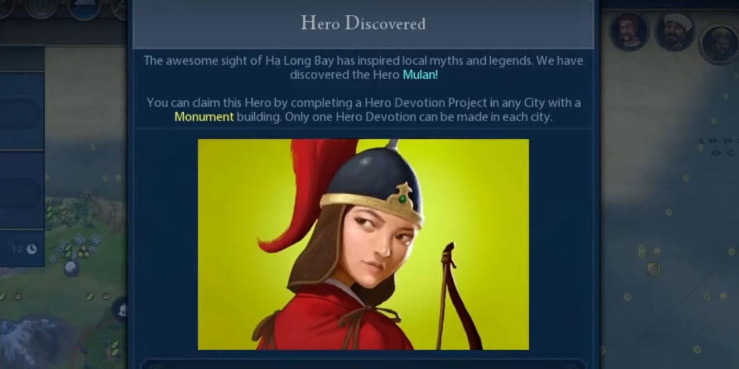 Image of Civilizations 6 hero, Mulan