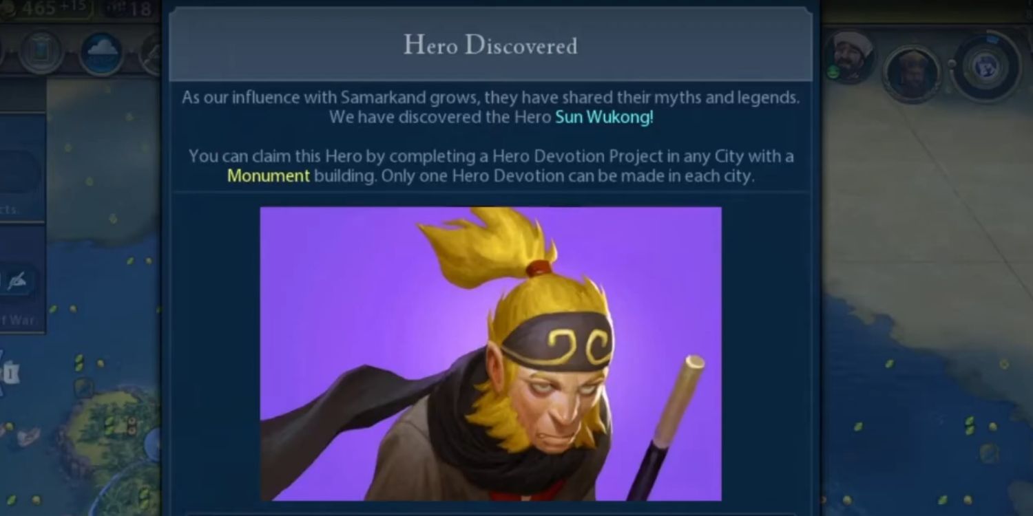 Image of Civilizations 6 hero, Sun Wukong