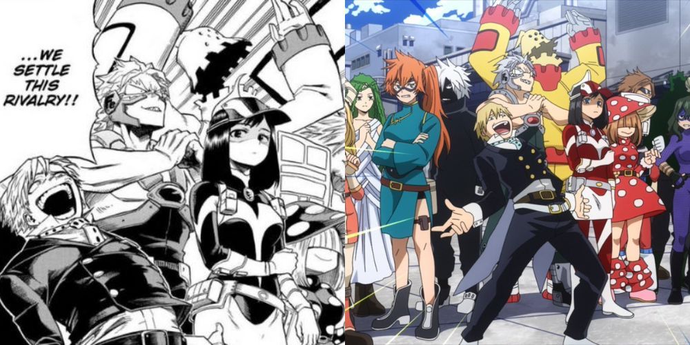 A comparison of Class 1-B between the anime and the manga