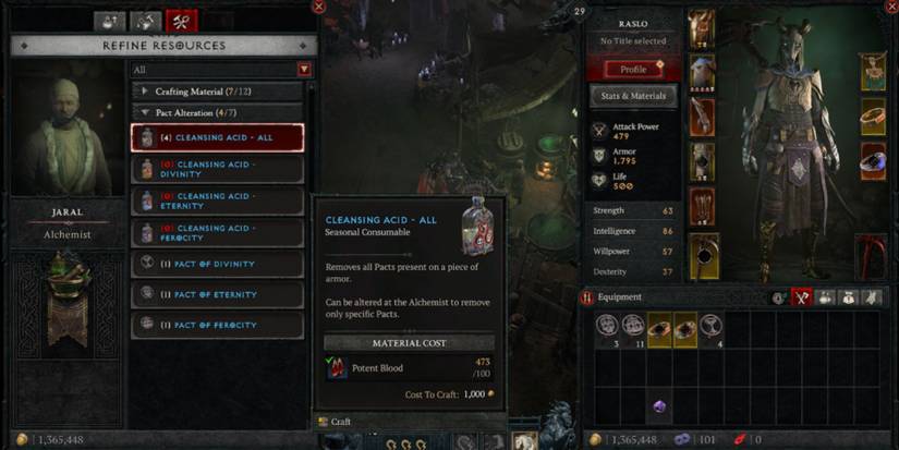 Diablo 4: Cleansing Acid