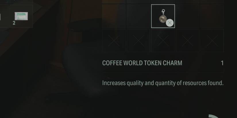 Coffee World Token Charm in Alan Wake 2