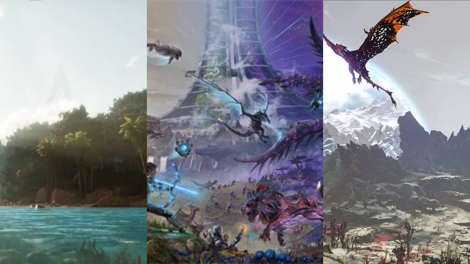 ARK Survival: Ascended - Best Worlds collage 
