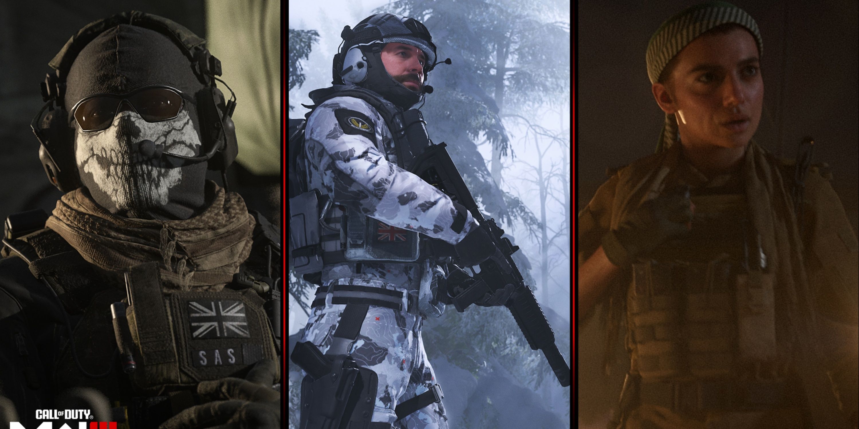 modern warfare 3 classic ghost skin, captain price winter suit, farah karim