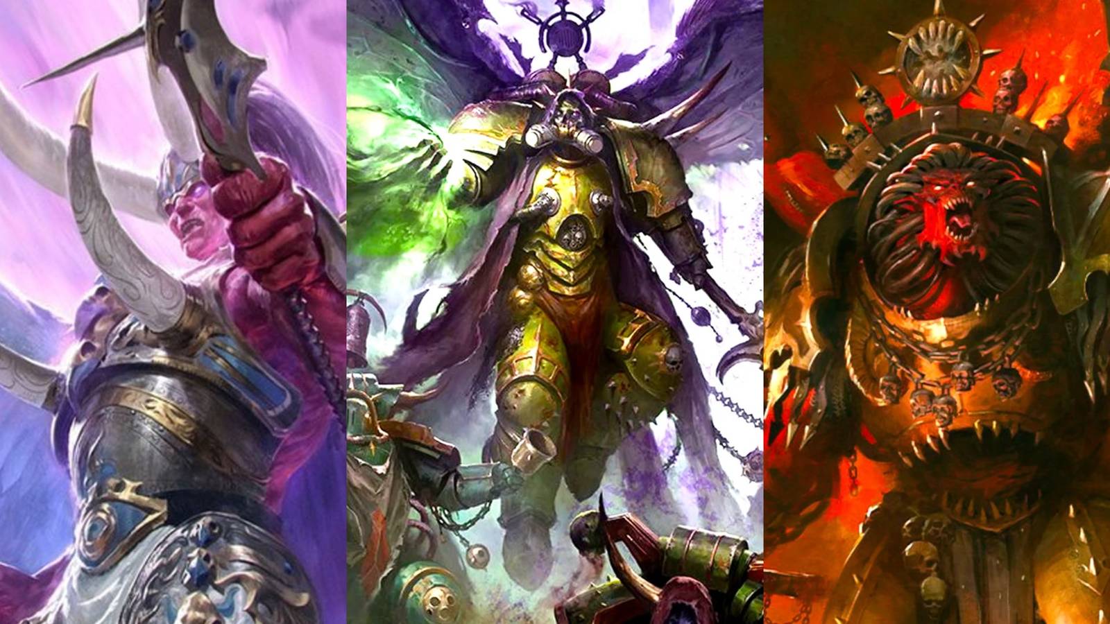 Magnus, Mortarion & Angron