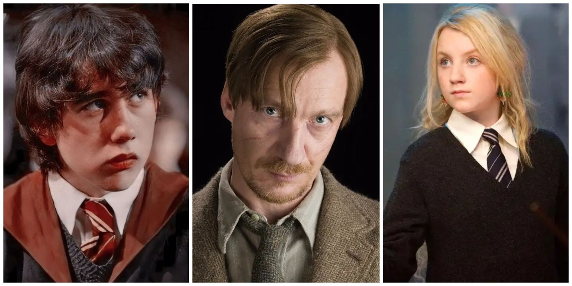 Matthew Lewis as Neville Longbottom. David Thewlis as Remus Lupin. Evannah Lynch as Luna Lovegood.