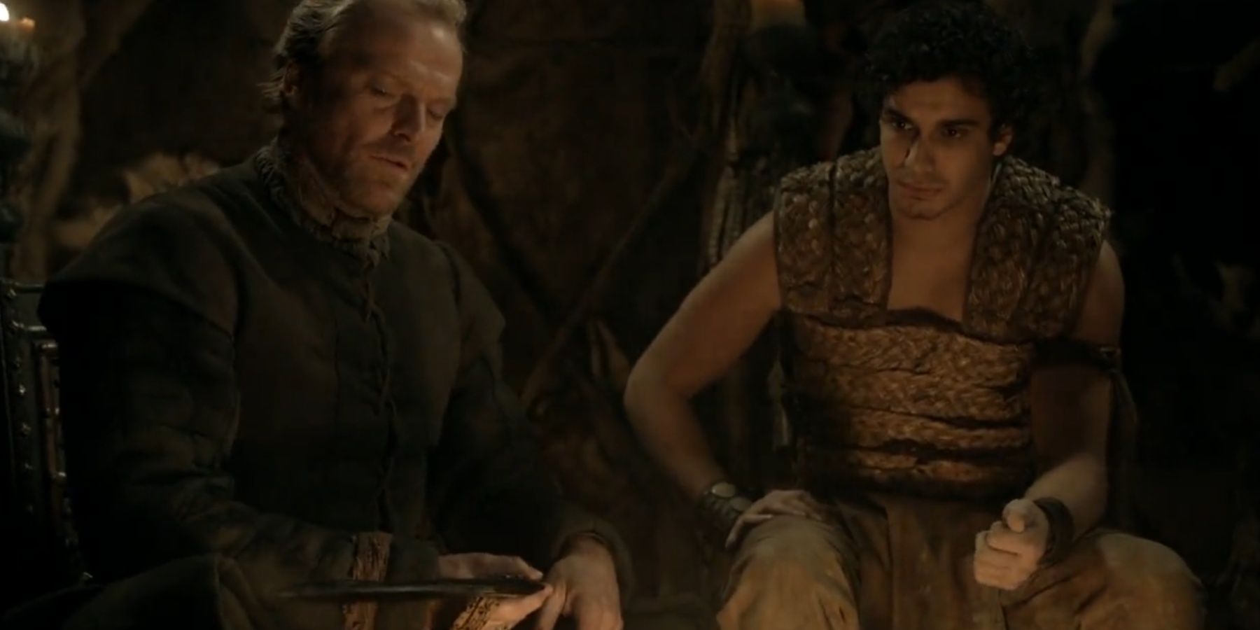 Ser Jorah and Rakharo in Game of Thrones.