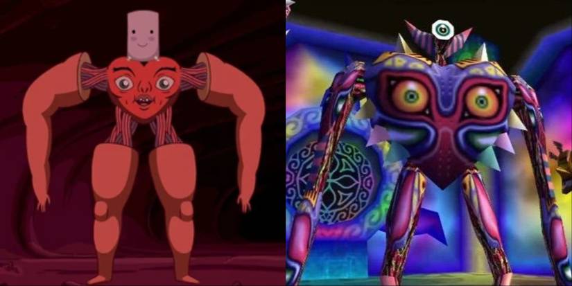 Ricardio builds himself a very similar body to what Majora's Mask eventually inhabits.