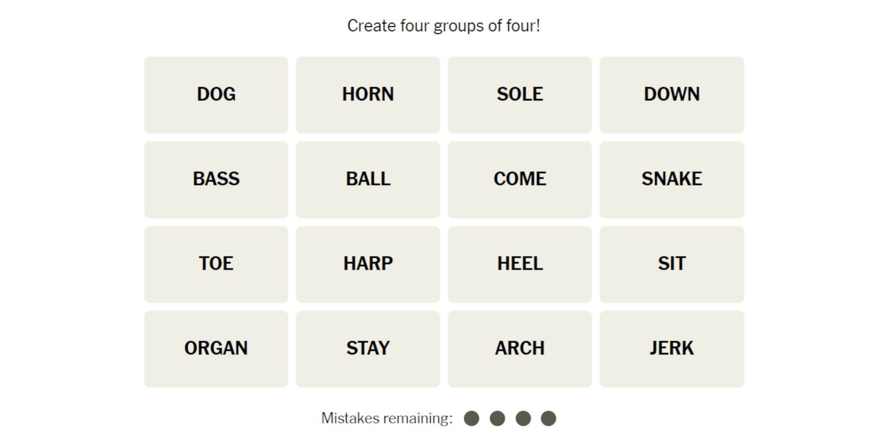 New York Times Connections Hints and Answers for 171 November 29, 2023