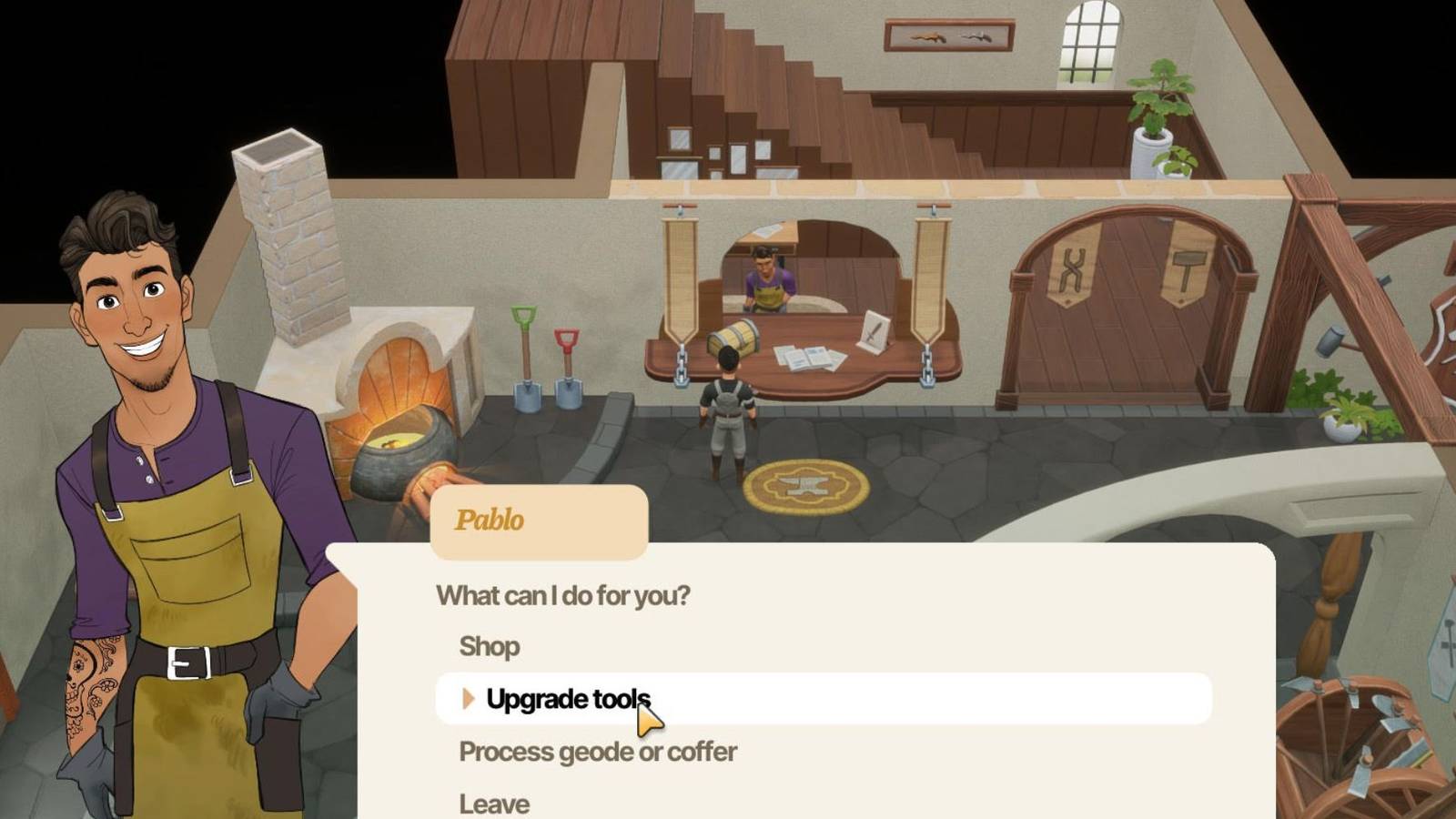 coral island upgrade tools