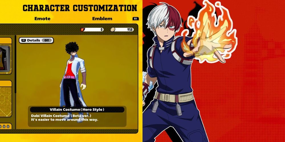 The colors in Dabi's Hero Costume is a reference to Shoto Todoroki