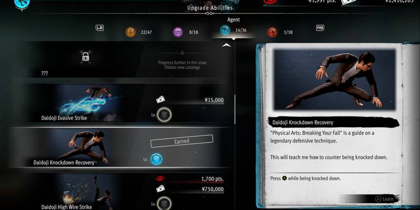 Daidoji Knockdown Recovery ability in Like a Dragon Gaiden The Man Who Erased His Name