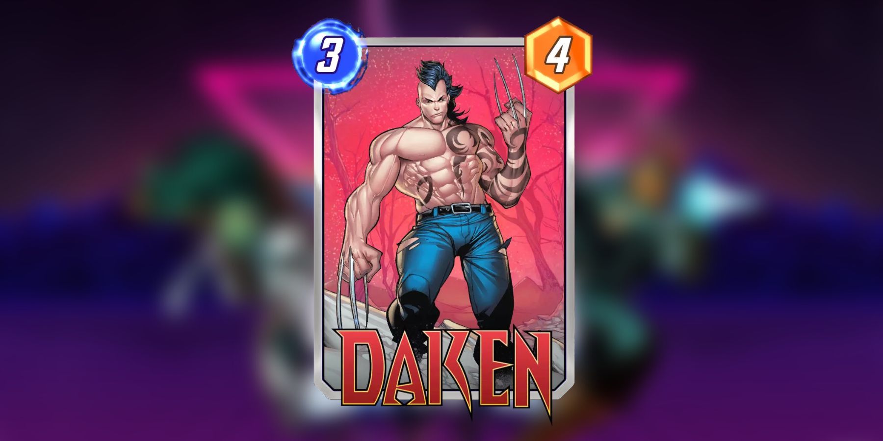 Cartão Daken no Marvel Snap.