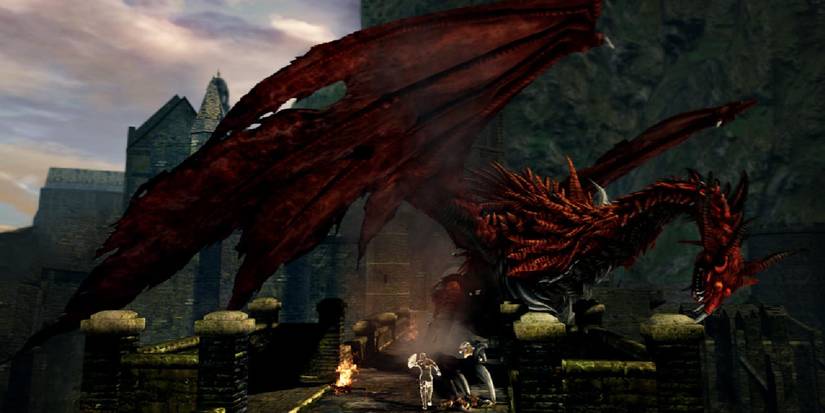 The red bridge wyvern from Dark Souls.
